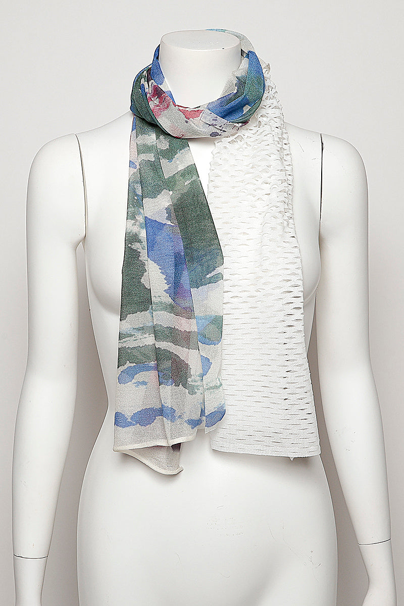 MONO CORNICE SCARF［SILK］ MIX COLOR
