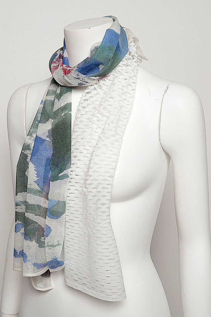 MONO CORNICE SCARF［SILK］ MIX COLOR
