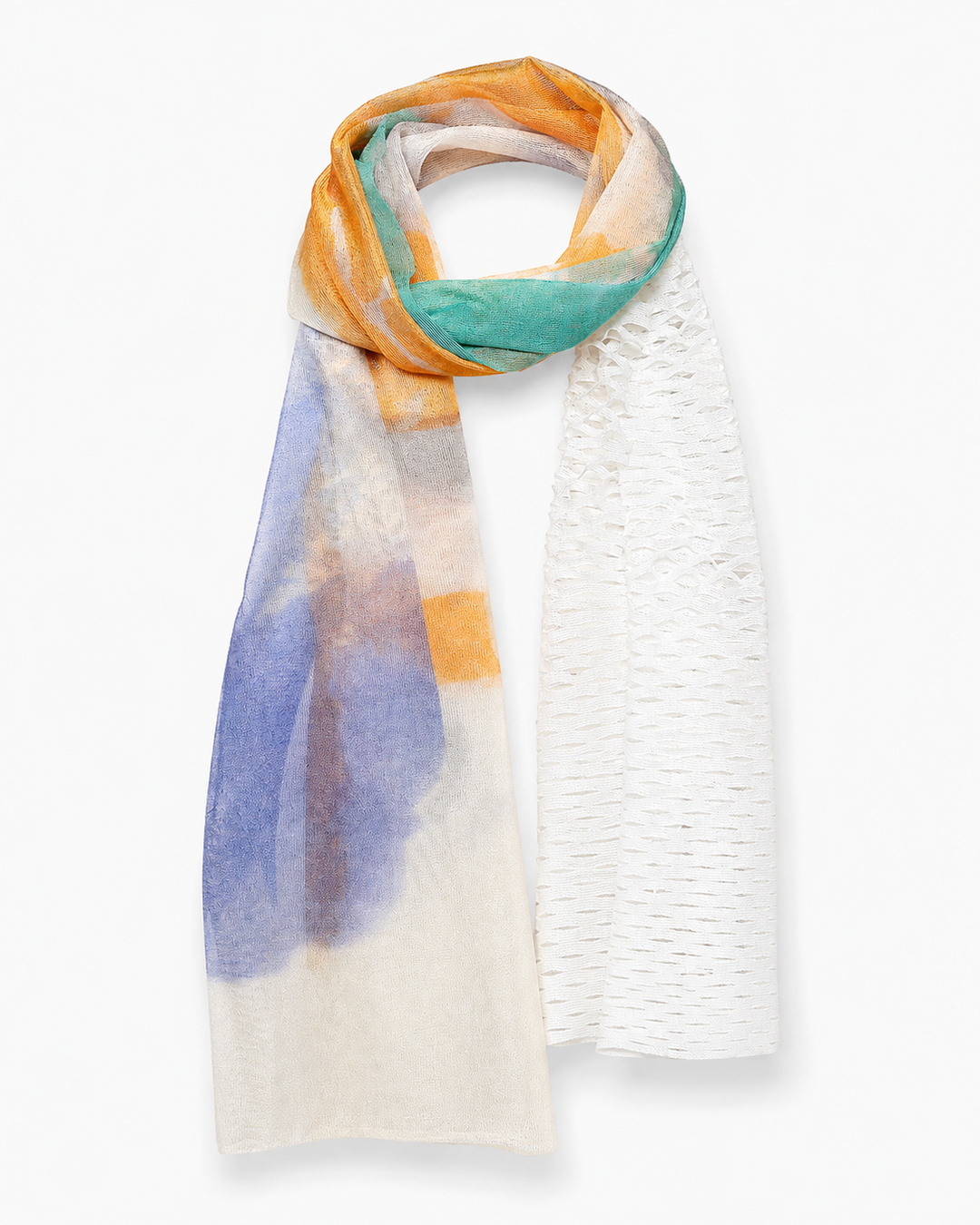 MONO CORNICE SCARF［SILK］ MIX COLOR