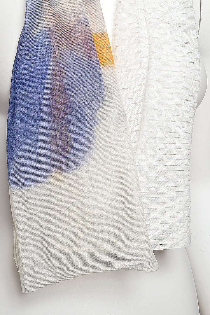 MONO CORNICE SCARF［SILK］ MIX COLOR