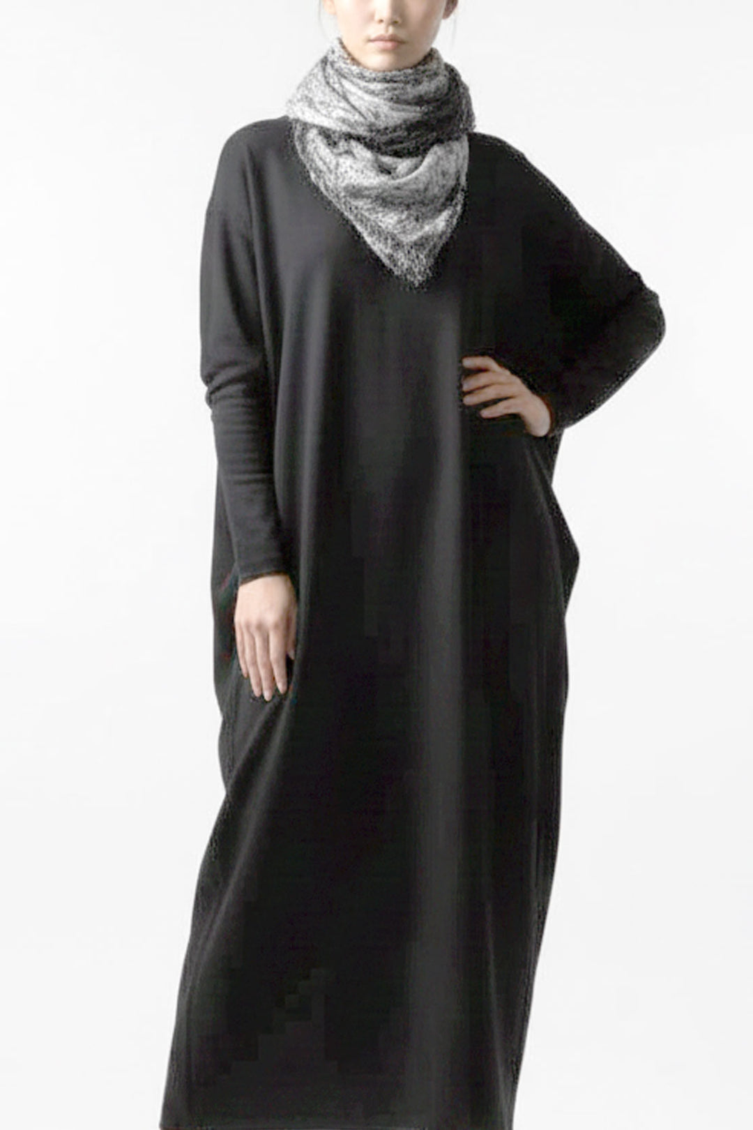 SILK NEEDLE PUNCH SLIM SCARF［WOOL］