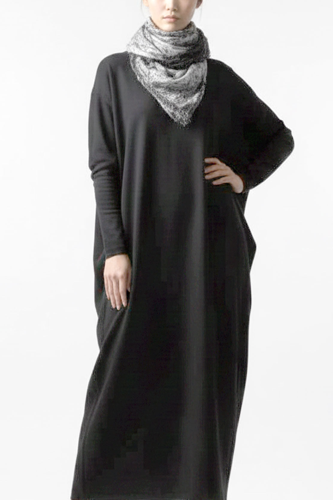 SILK NEEDLE PUNCH SLIM SCARF［WOOL］