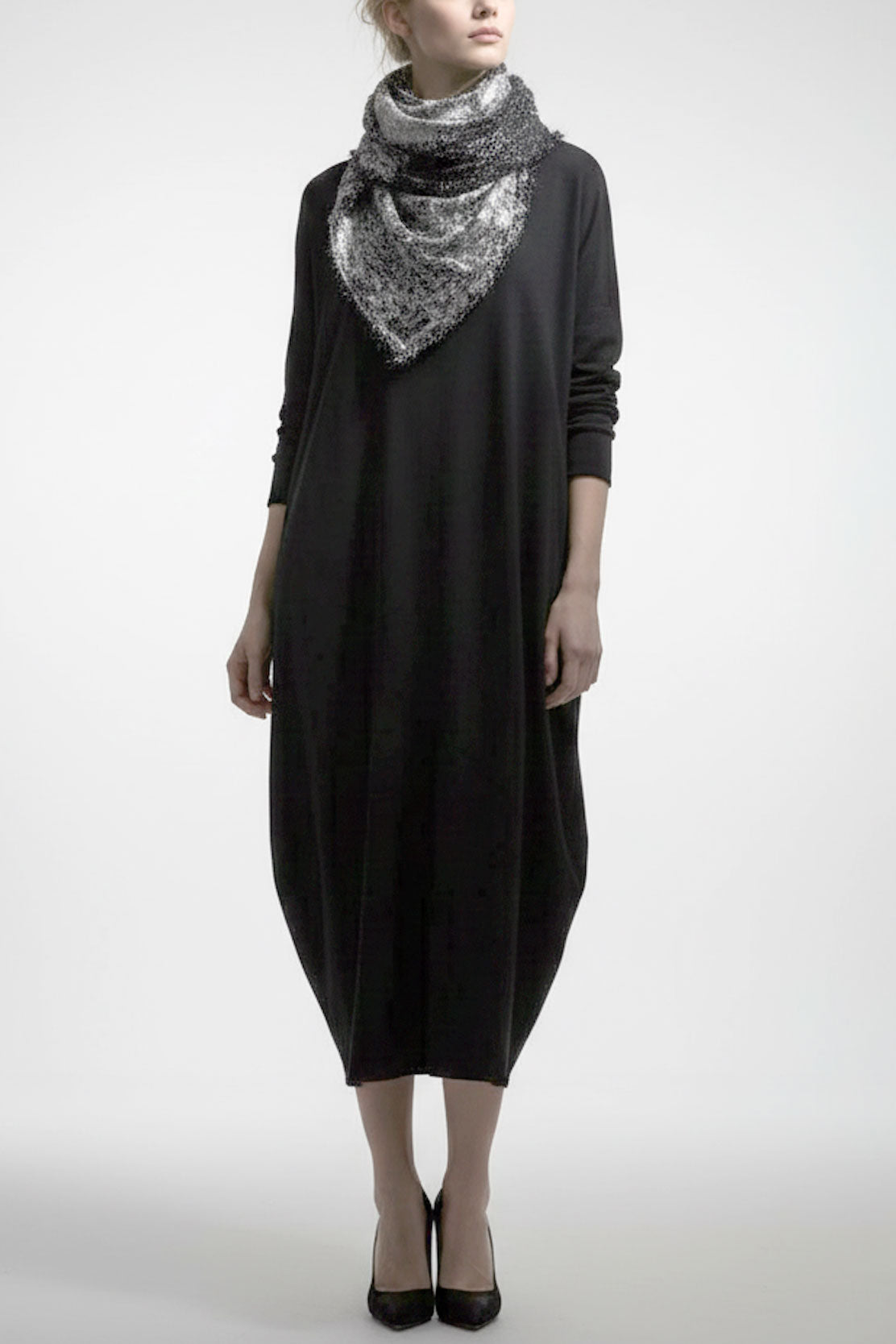 SILK NEEDLE PUNCH SLIM SCARF［WOOL］