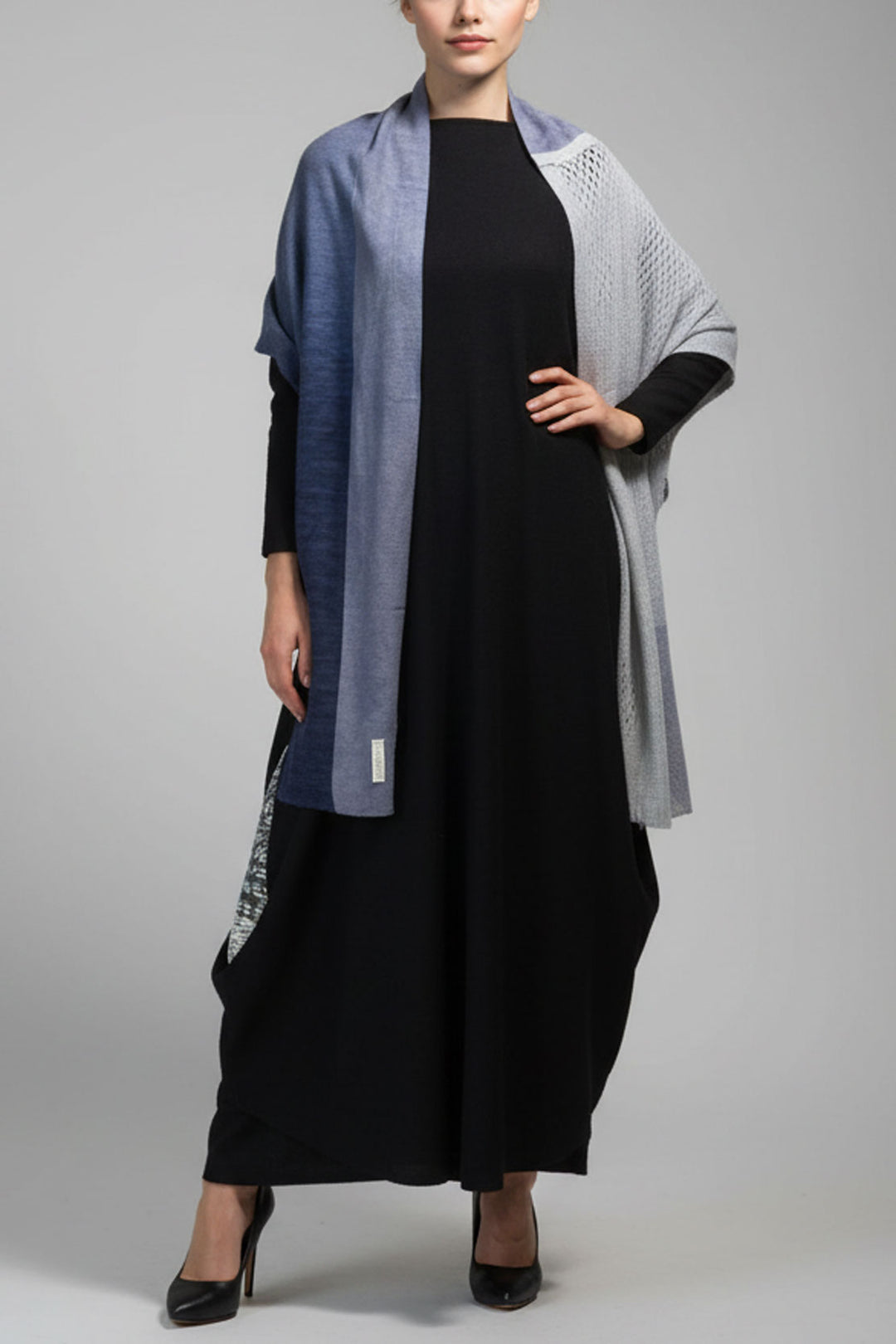 GRADATION SLIM SCARF［WOOL］