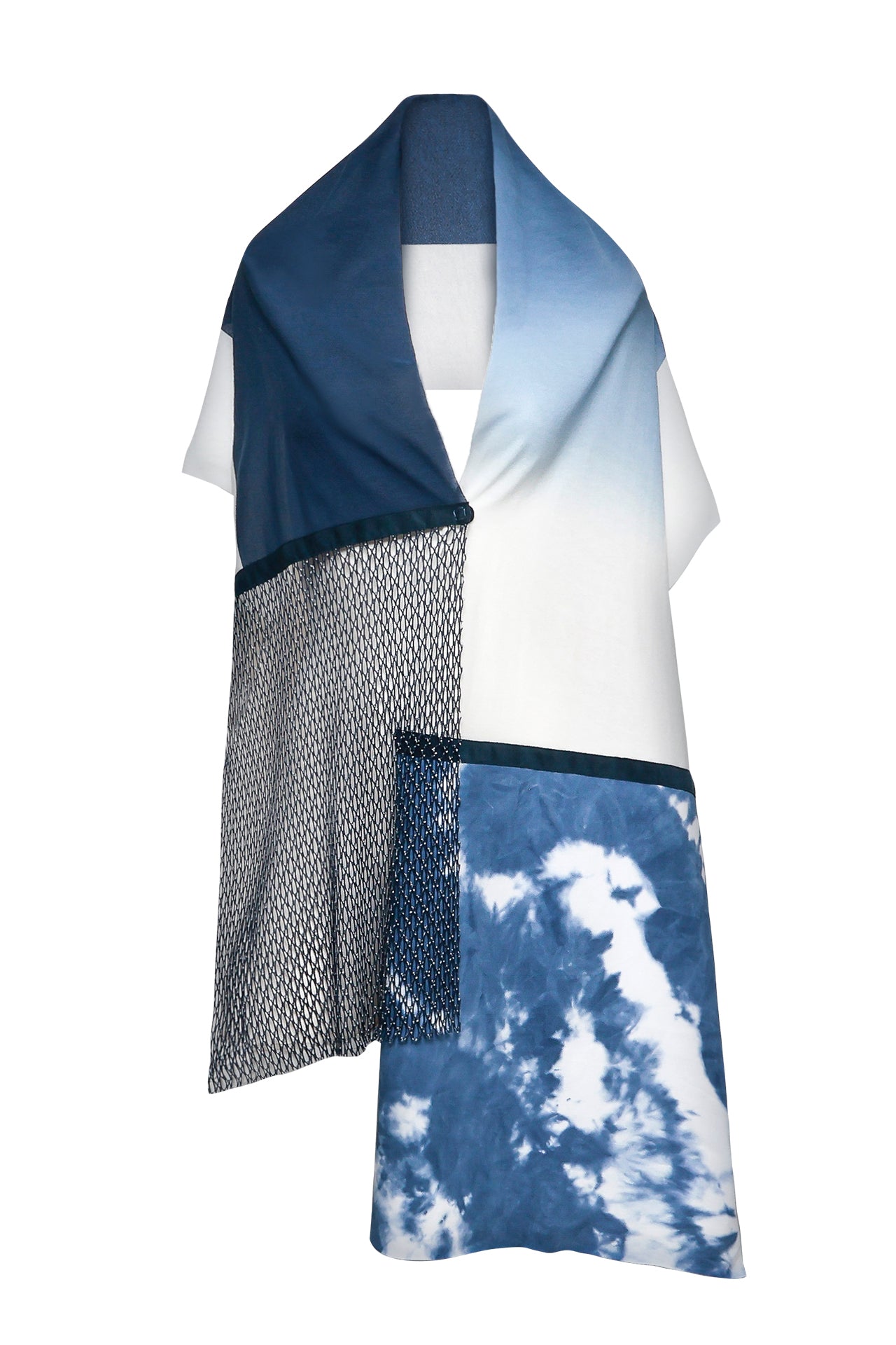 未使用 MICHAIL GKINIS(ミハイル ギニス)ストール ミハイルギニス アオヤマ MICHAIL GKINIS AOYAMA 着るアートストール