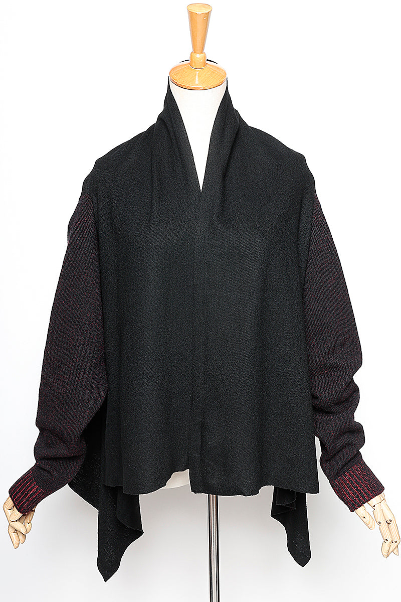 KNIT SLEEVE CARDIGAN［WOOL］