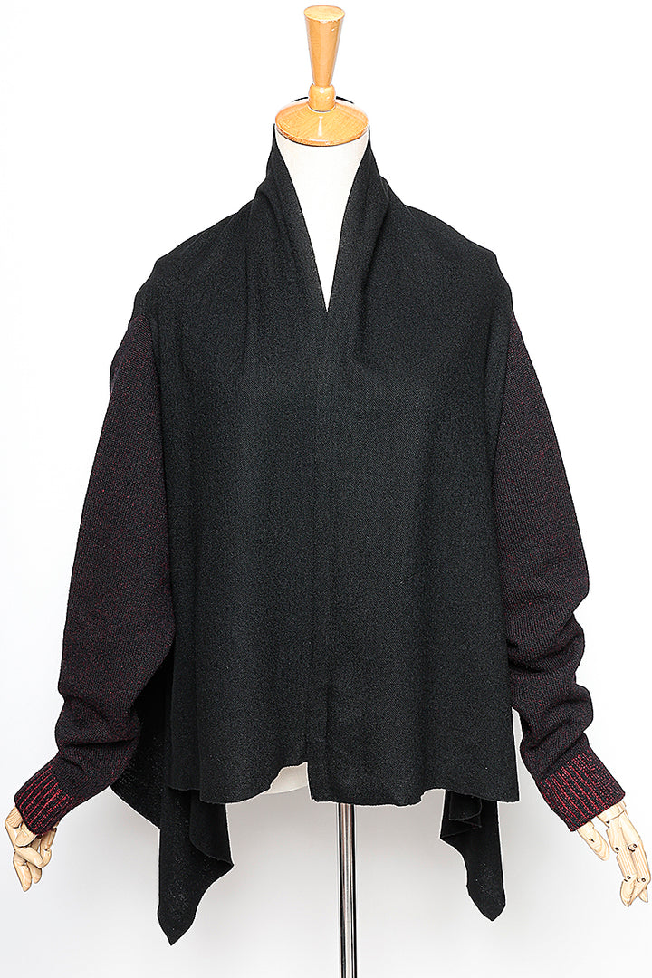 KNIT SLEEVE CARDIGAN［WOOL］
