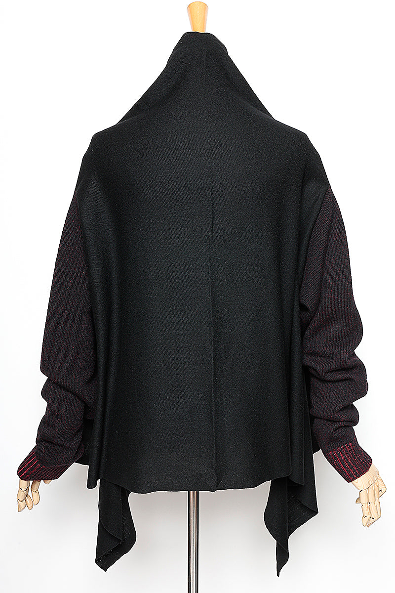 KNIT SLEEVE CARDIGAN［WOOL］