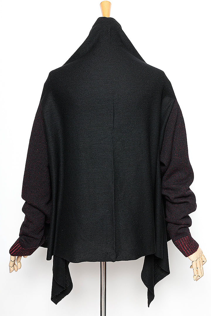 KNIT SLEEVE CARDIGAN［WOOL］