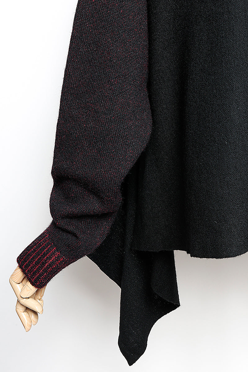 KNIT SLEEVE CARDIGAN［WOOL］