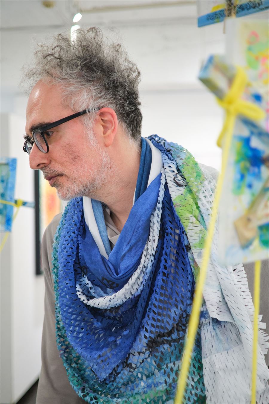 PLAIN CORNICE STOLE［COTTON］YOSHIO NAKAJIMA