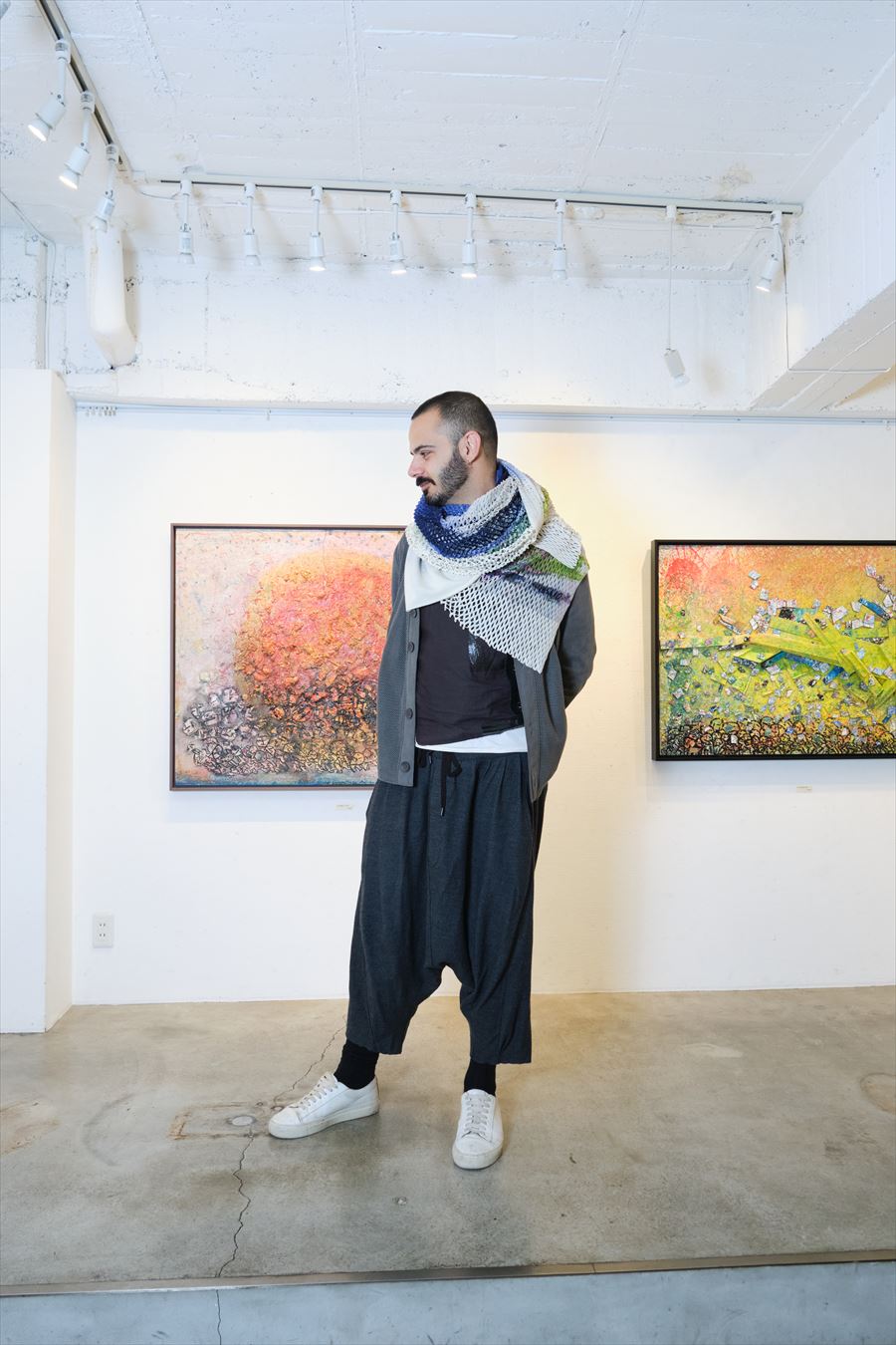 PLAIN CORNICE STOLE［WOOL］YOSHIO NAKAJIMA