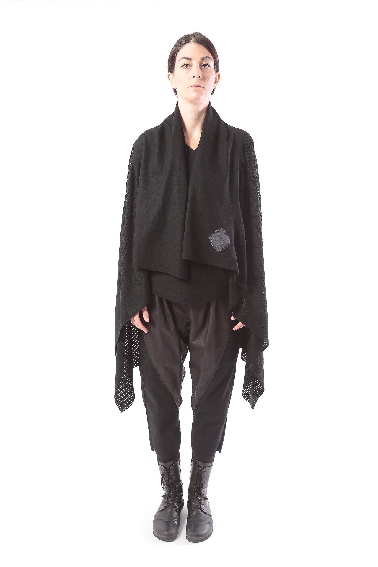 PLAIN CORNICE STOLE［WOOL］SOLID COLOR