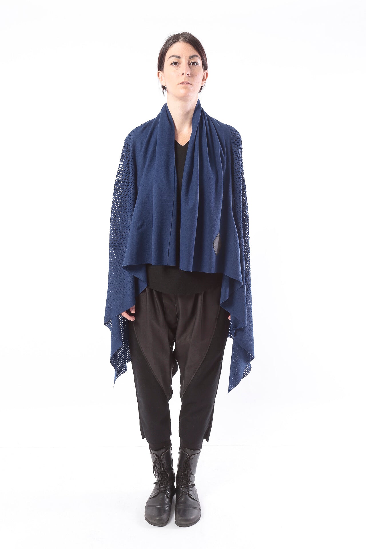 PLAIN CORNICE STOLE［WOOL］SOLID COLOR