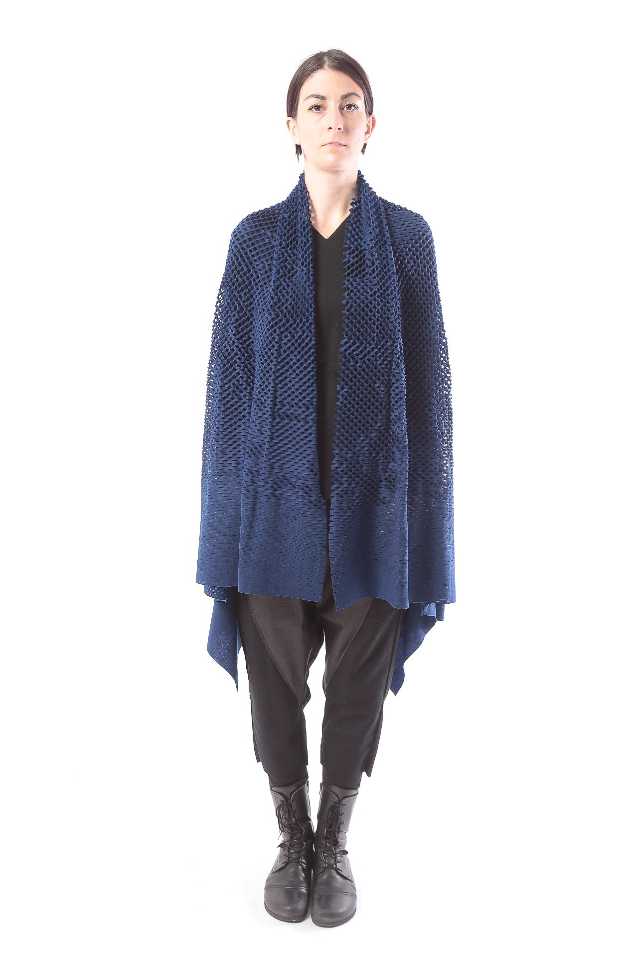 PLAIN CORNICE STOLE［WOOL］SOLID COLOR