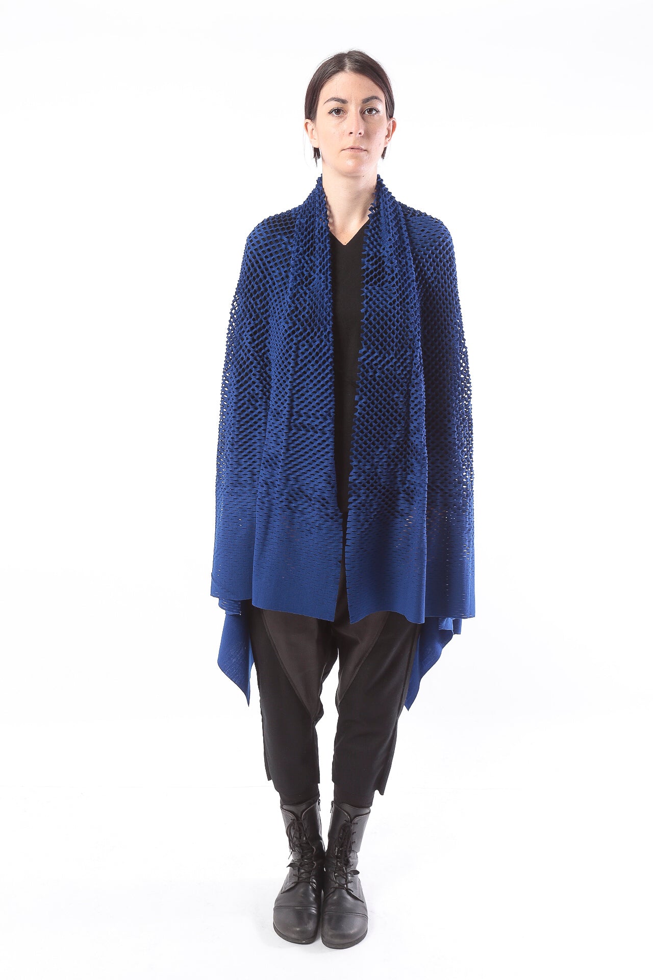 PLAIN CORNICE STOLE［WOOL］SOLID COLOR