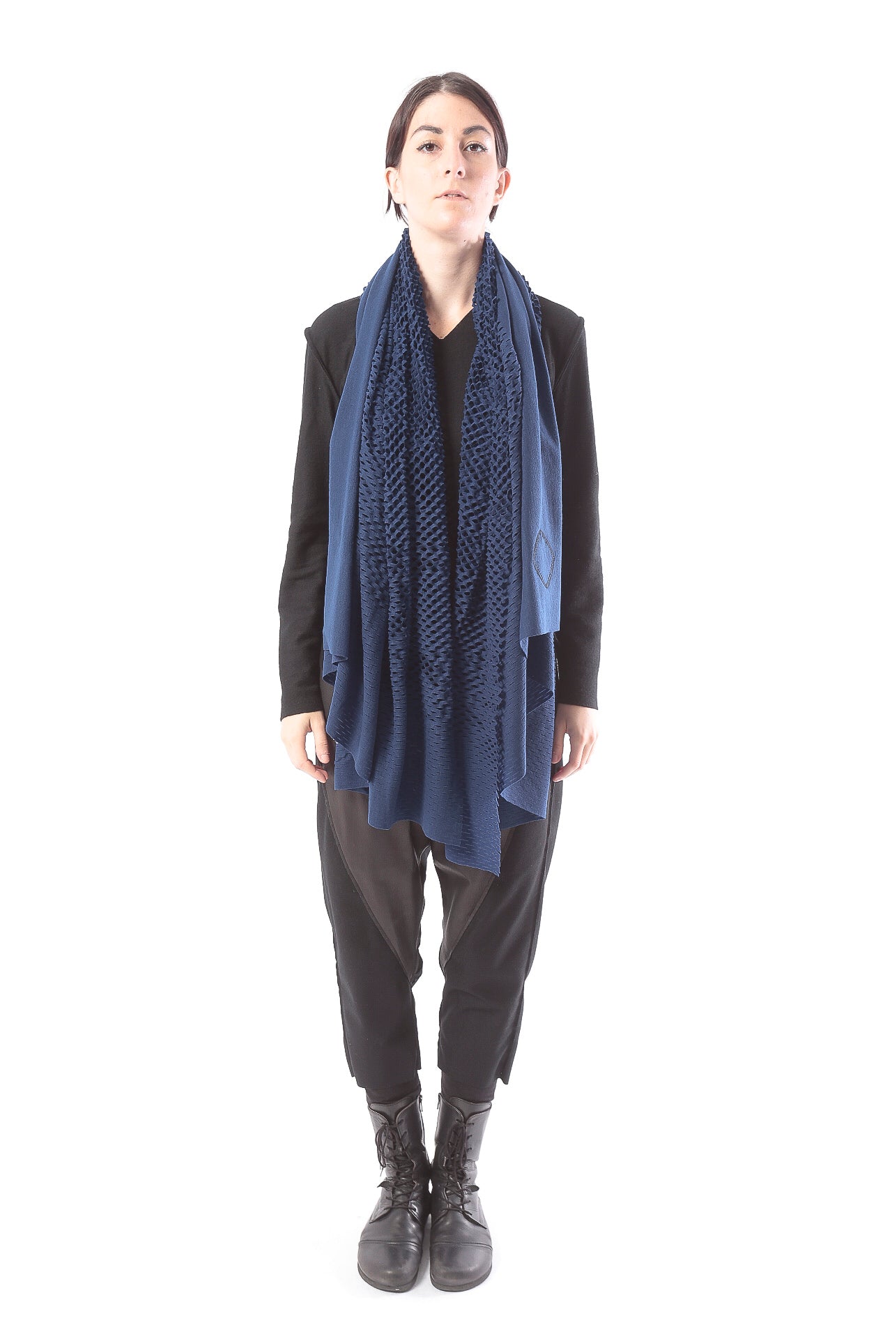 PLAIN CORNICE STOLE［WOOL］SOLID COLOR