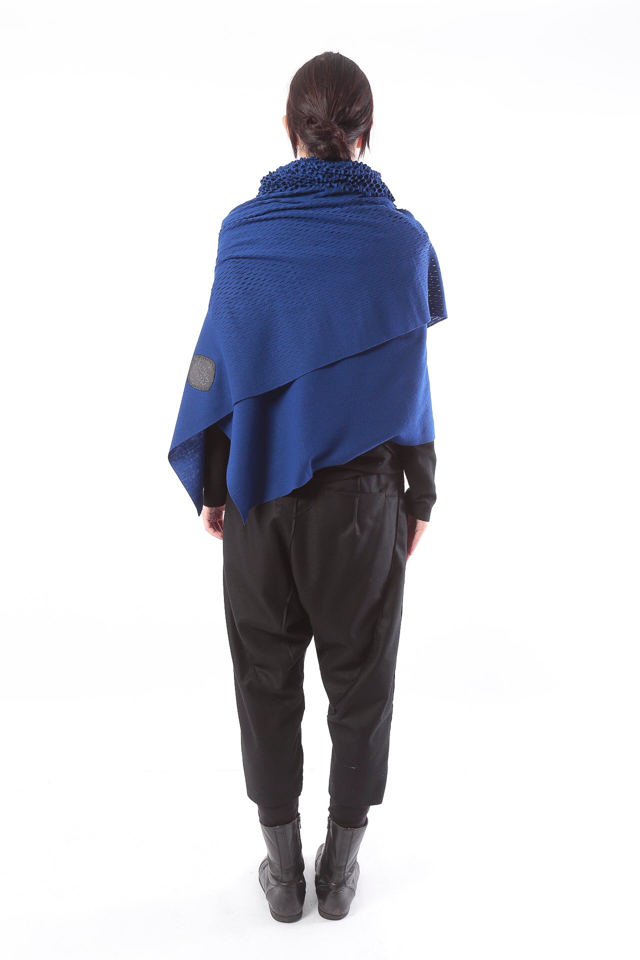 PLAIN CORNICE STOLE［WOOL］SOLID COLOR
