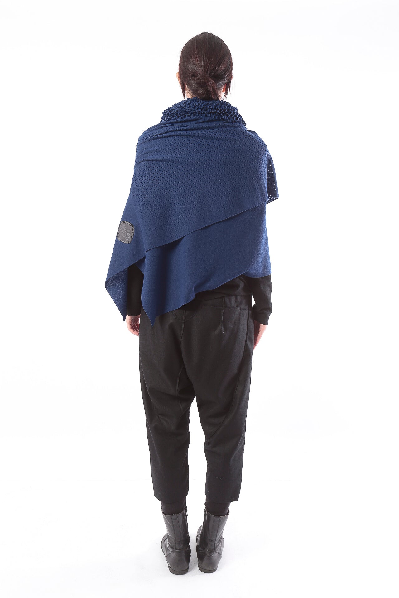 PLAIN CORNICE STOLE［WOOL］SOLID COLOR
