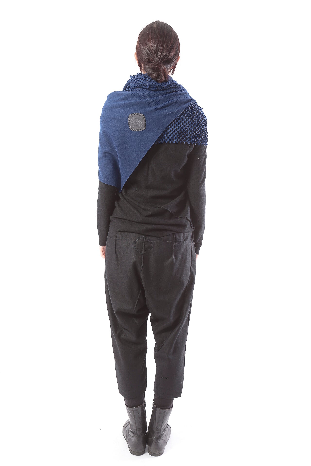 PLAIN CORNICE STOLE［WOOL］SOLID COLOR
