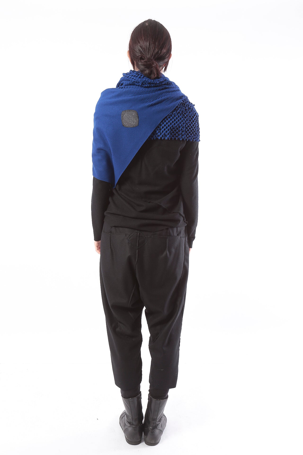 PLAIN CORNICE STOLE［WOOL］SOLID COLOR