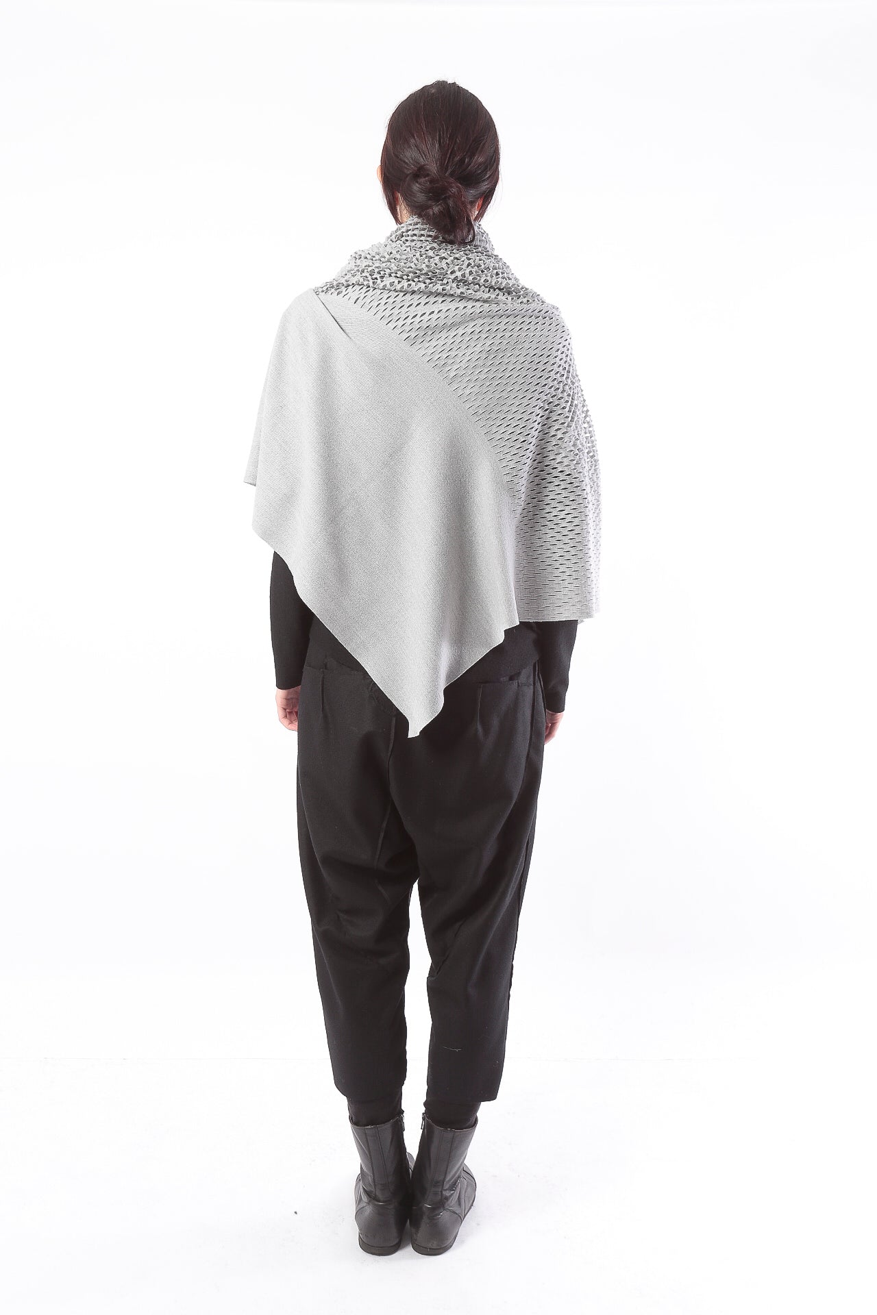 PLAIN CORNICE STOLE［WOOL］SOLID COLOR