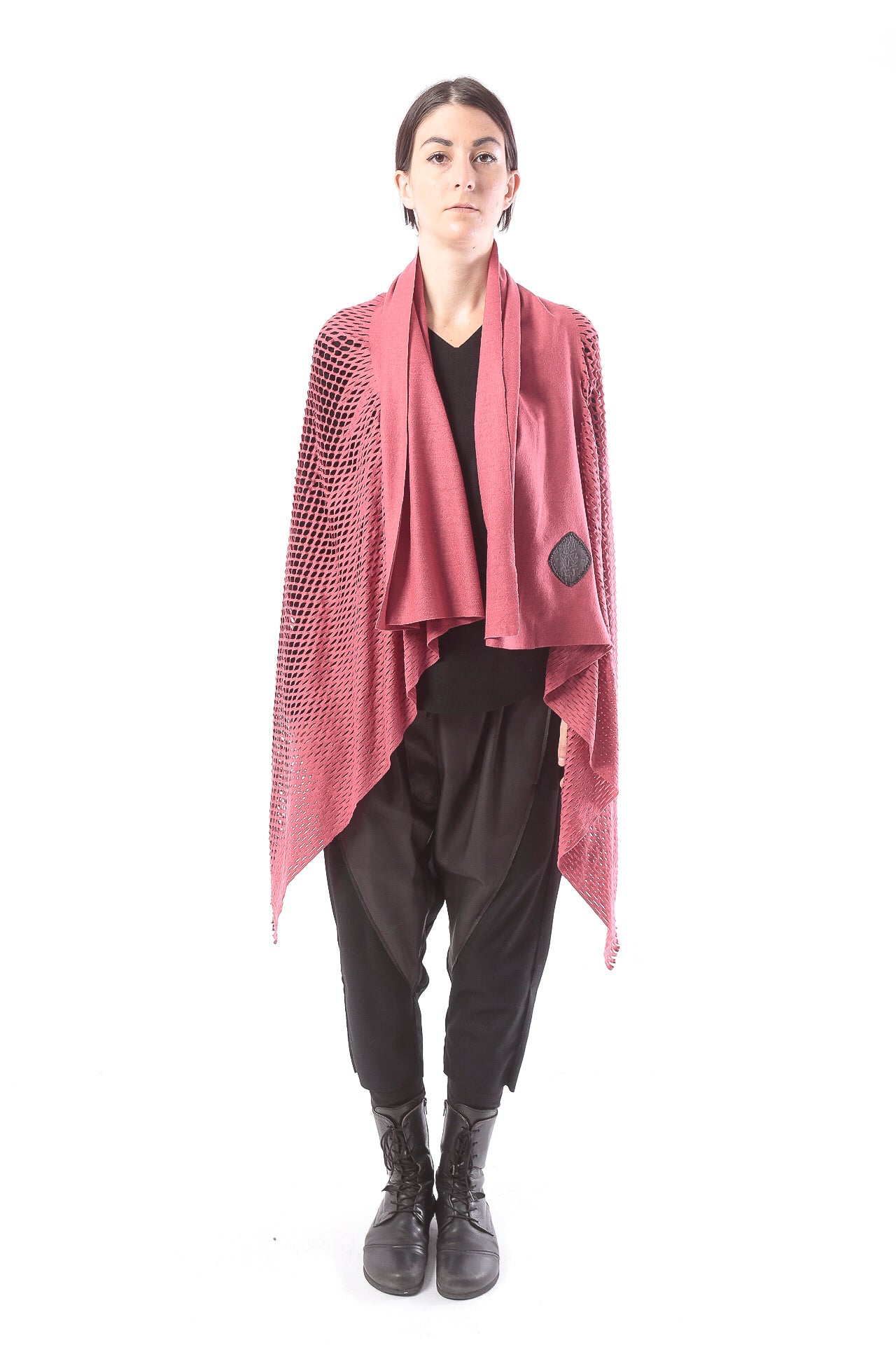 PLAIN CORNICE STOLE［WOOL］SOLID COLOR