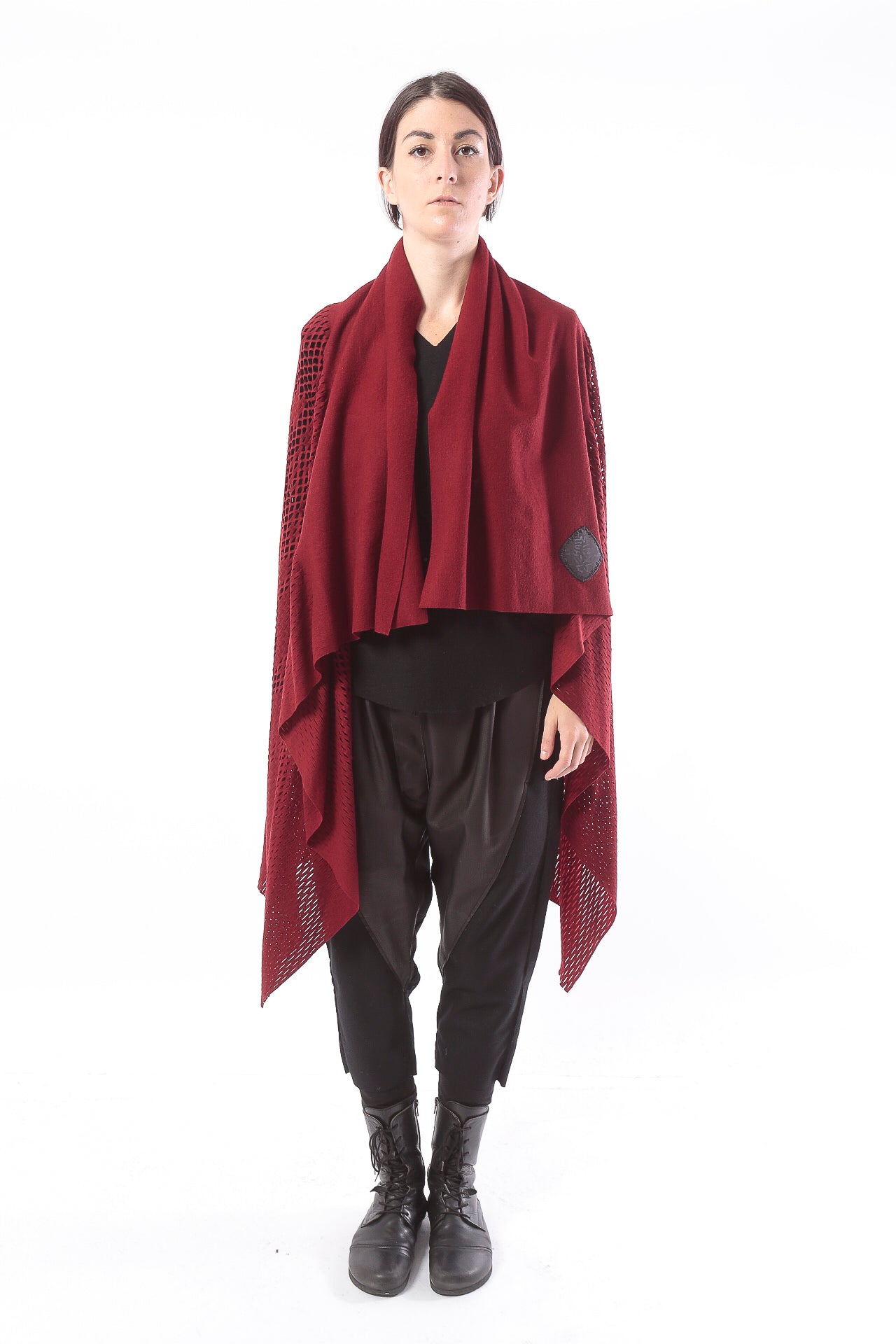 PLAIN CORNICE STOLE［WOOL］SOLID COLOR