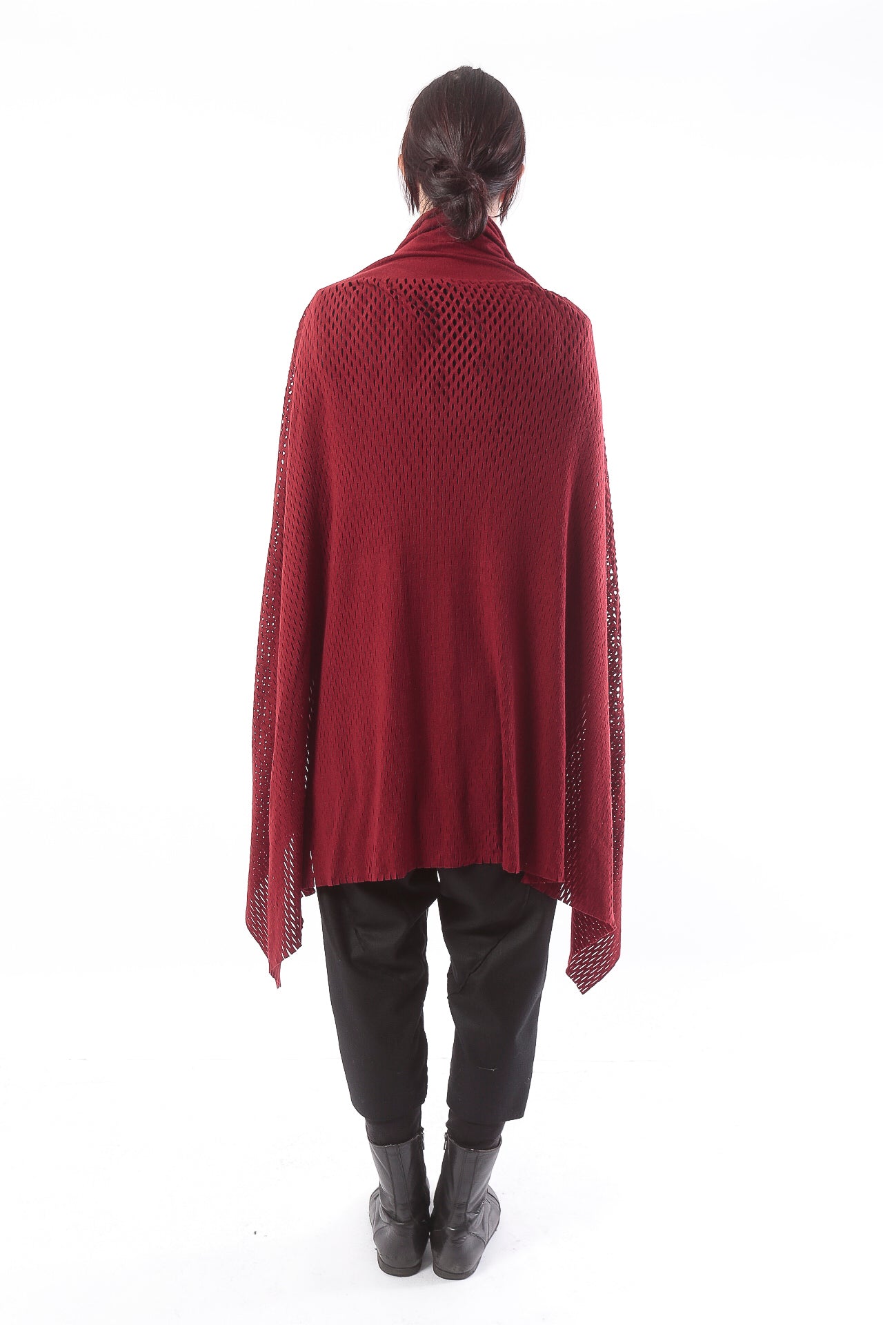 PLAIN CORNICE STOLE［WOOL］SOLID COLOR