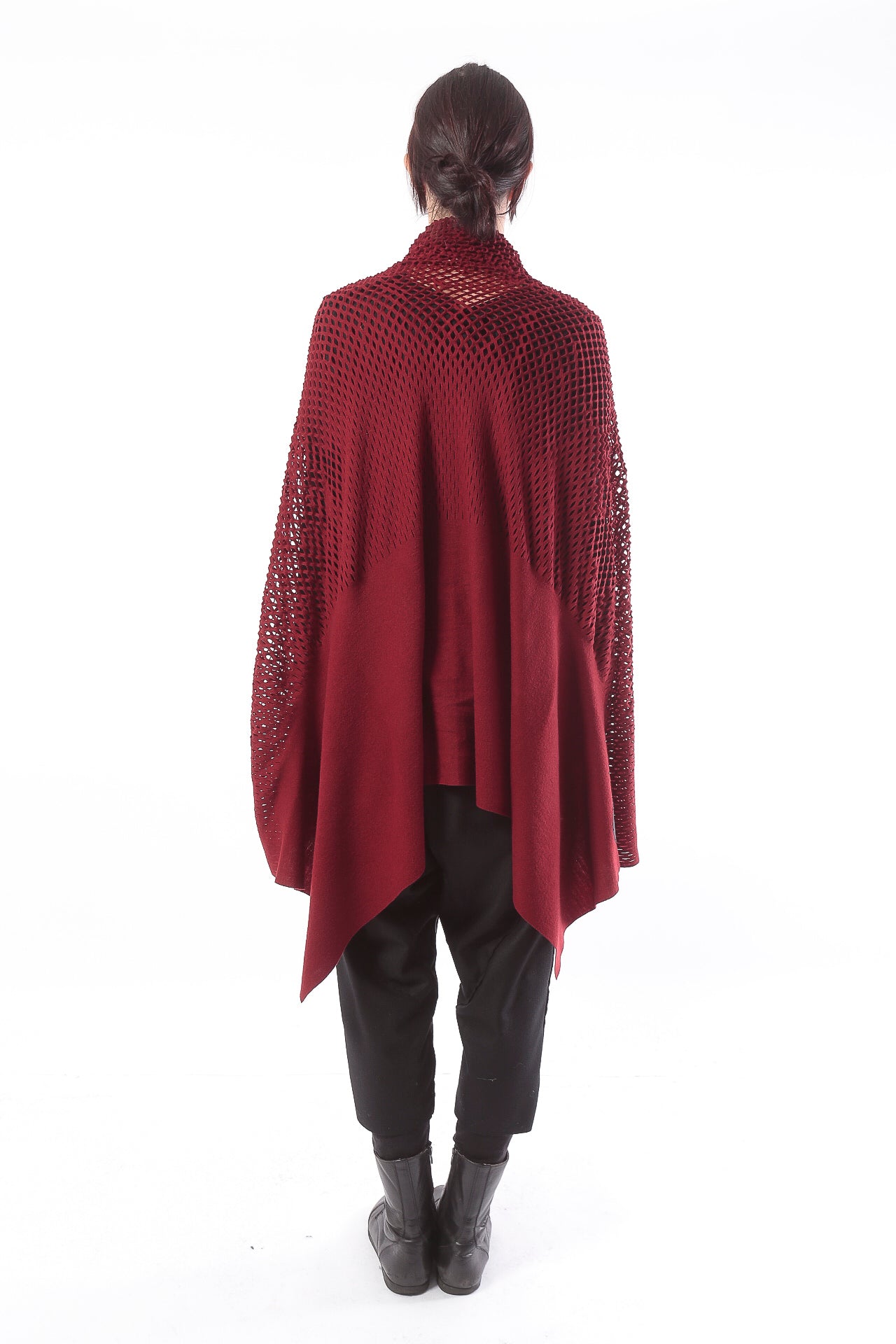 PLAIN CORNICE STOLE［WOOL］SOLID COLOR