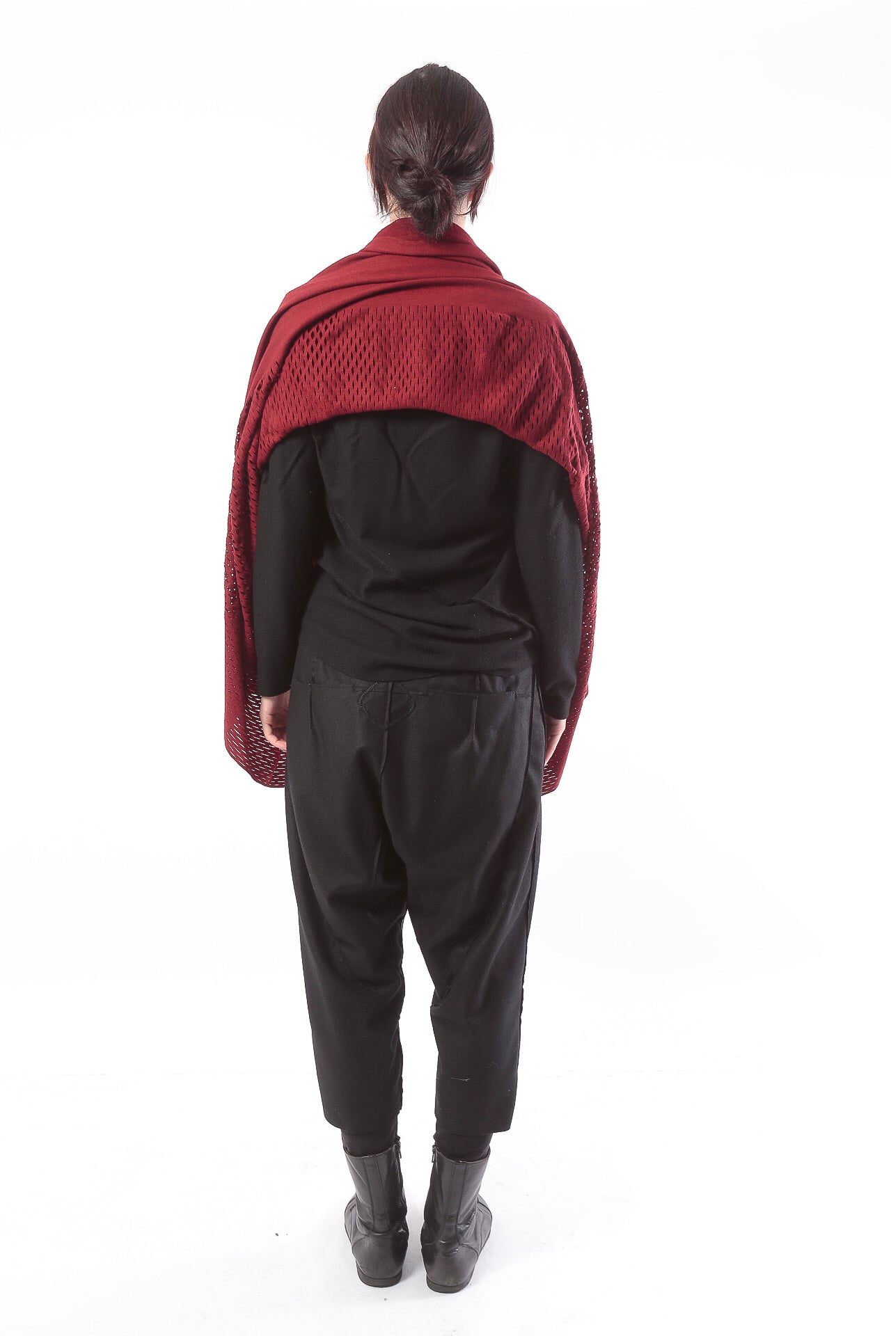 PLAIN CORNICE STOLE［WOOL］SOLID COLOR