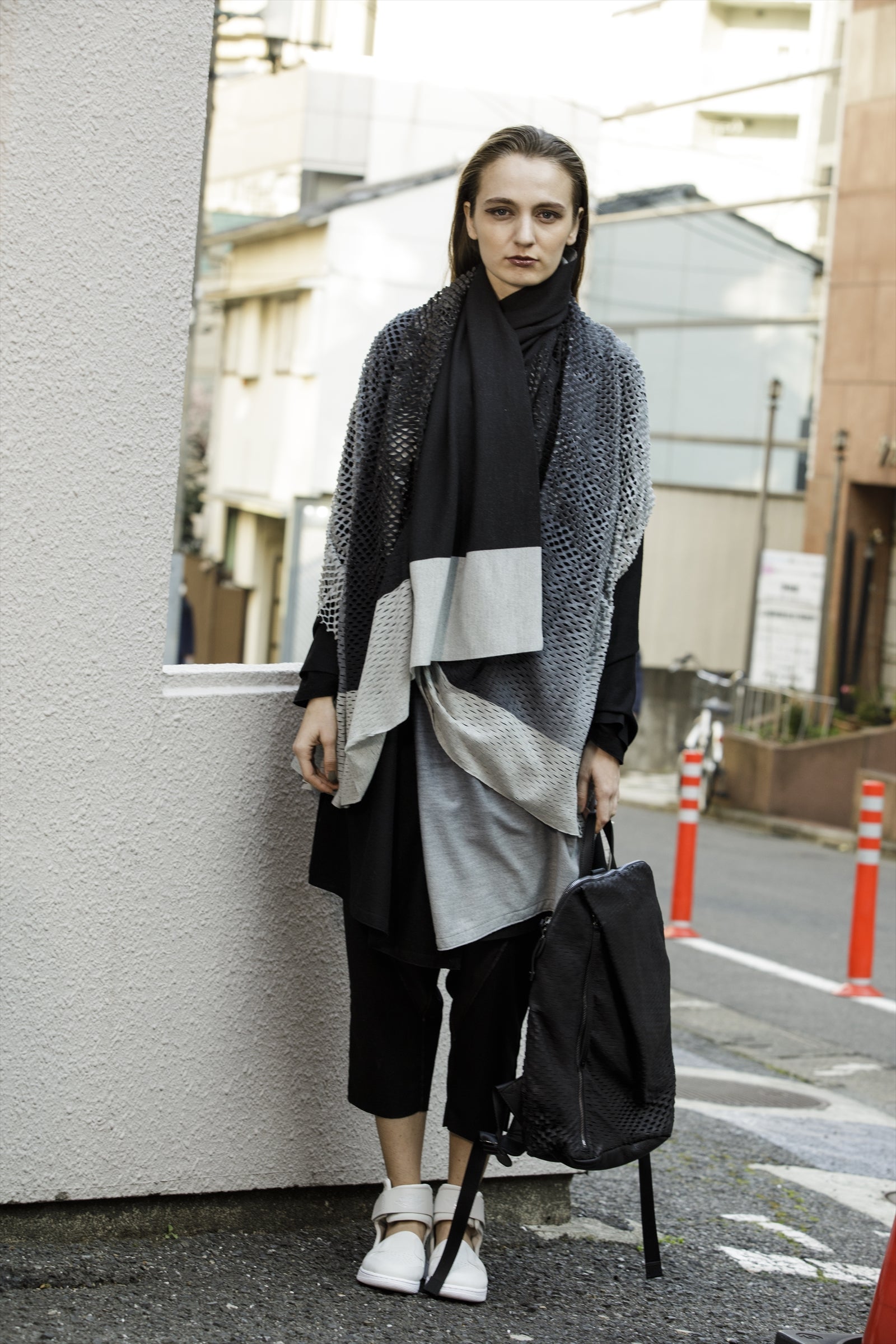 小物 PLAIN CORNICE STOLE wool PLAIN CORNICE STOLE wool