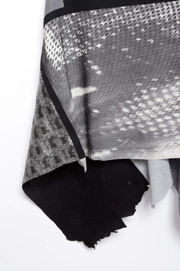 HYBRID PONCHO［WOOL × LEATHER］