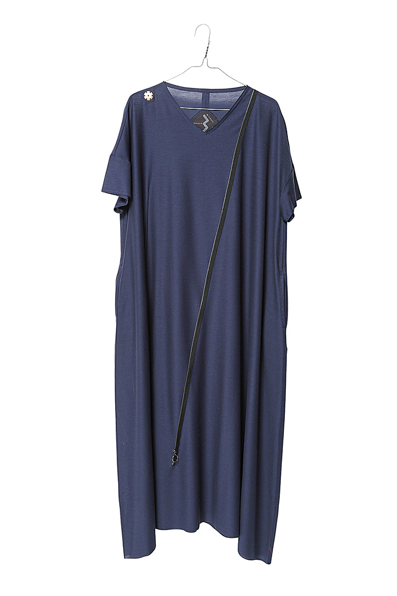ZIP ONE PIECE［COTTON］HALF SLEEVE