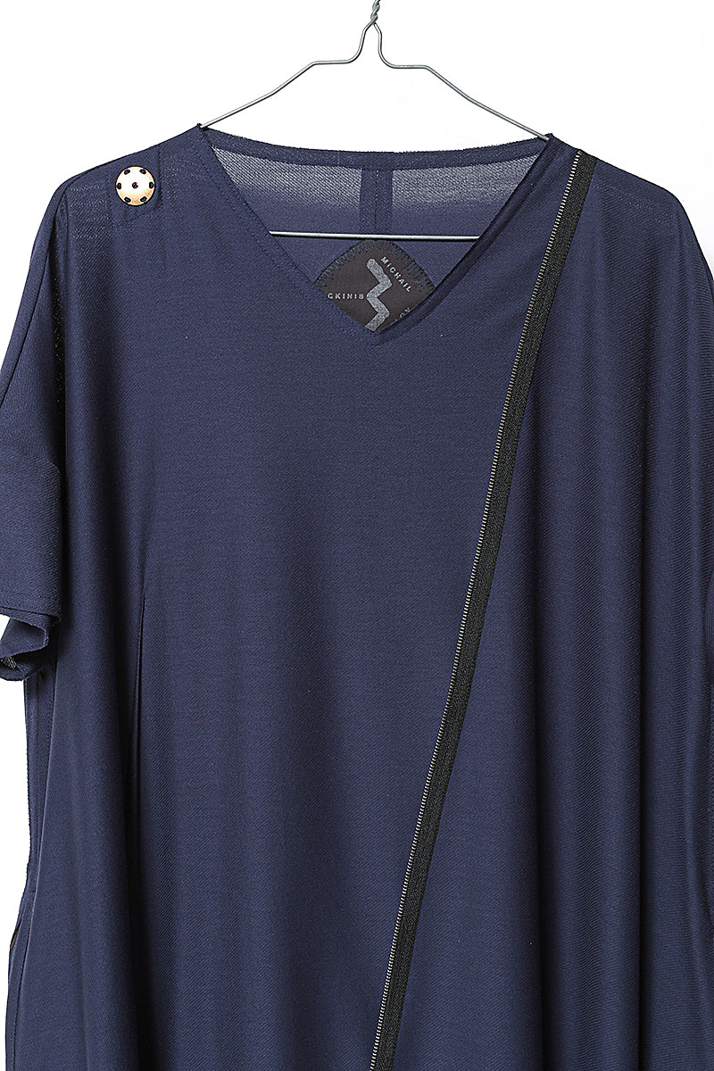 ZIP ONE PIECE［COTTON］HALF SLEEVE