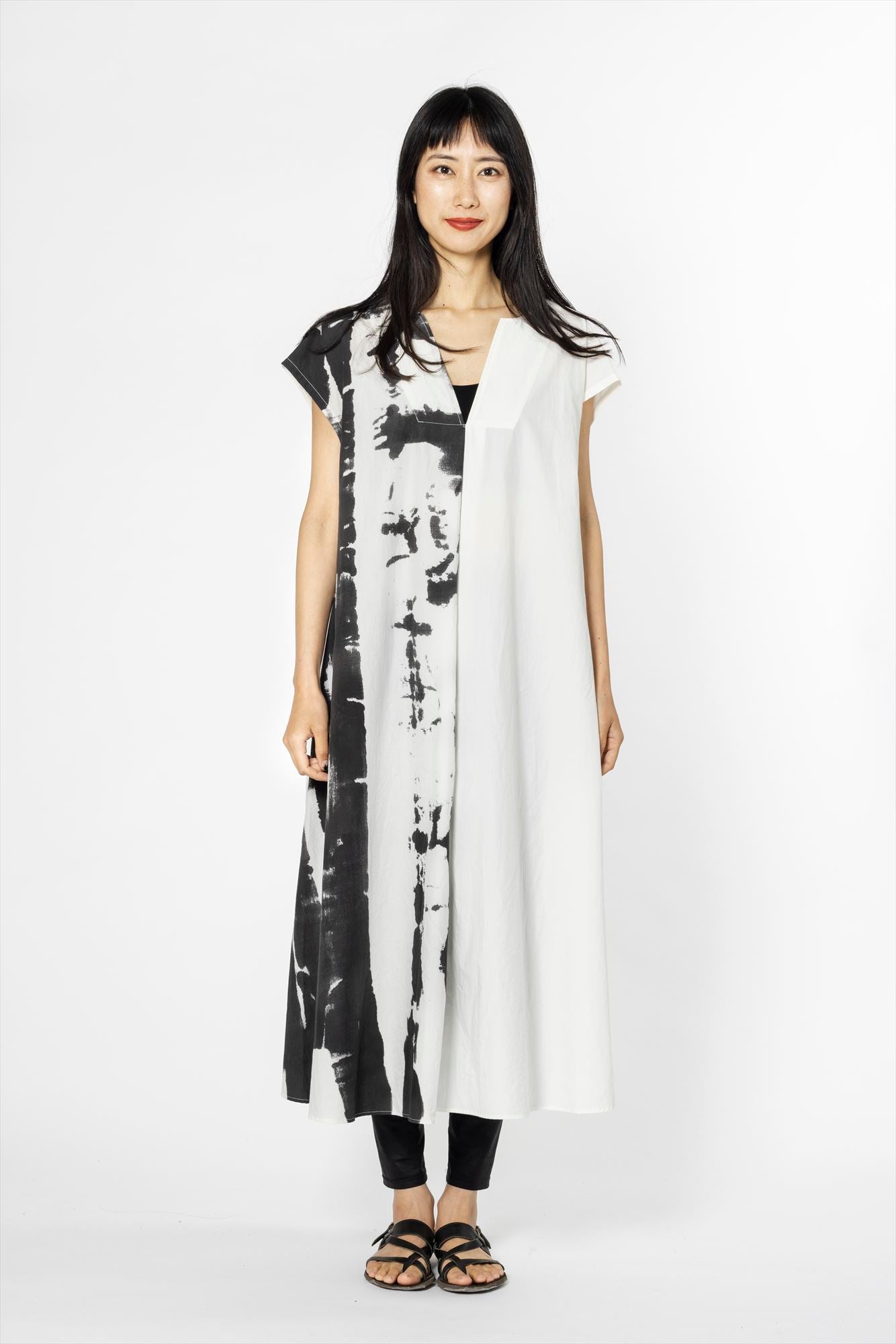 A LINE ONE PIECE［COTTON］SUMI PRINT
