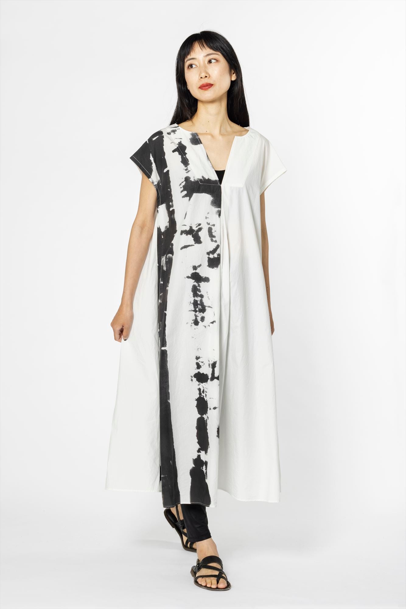 A LINE ONE PIECE［COTTON］SUMI PRINT