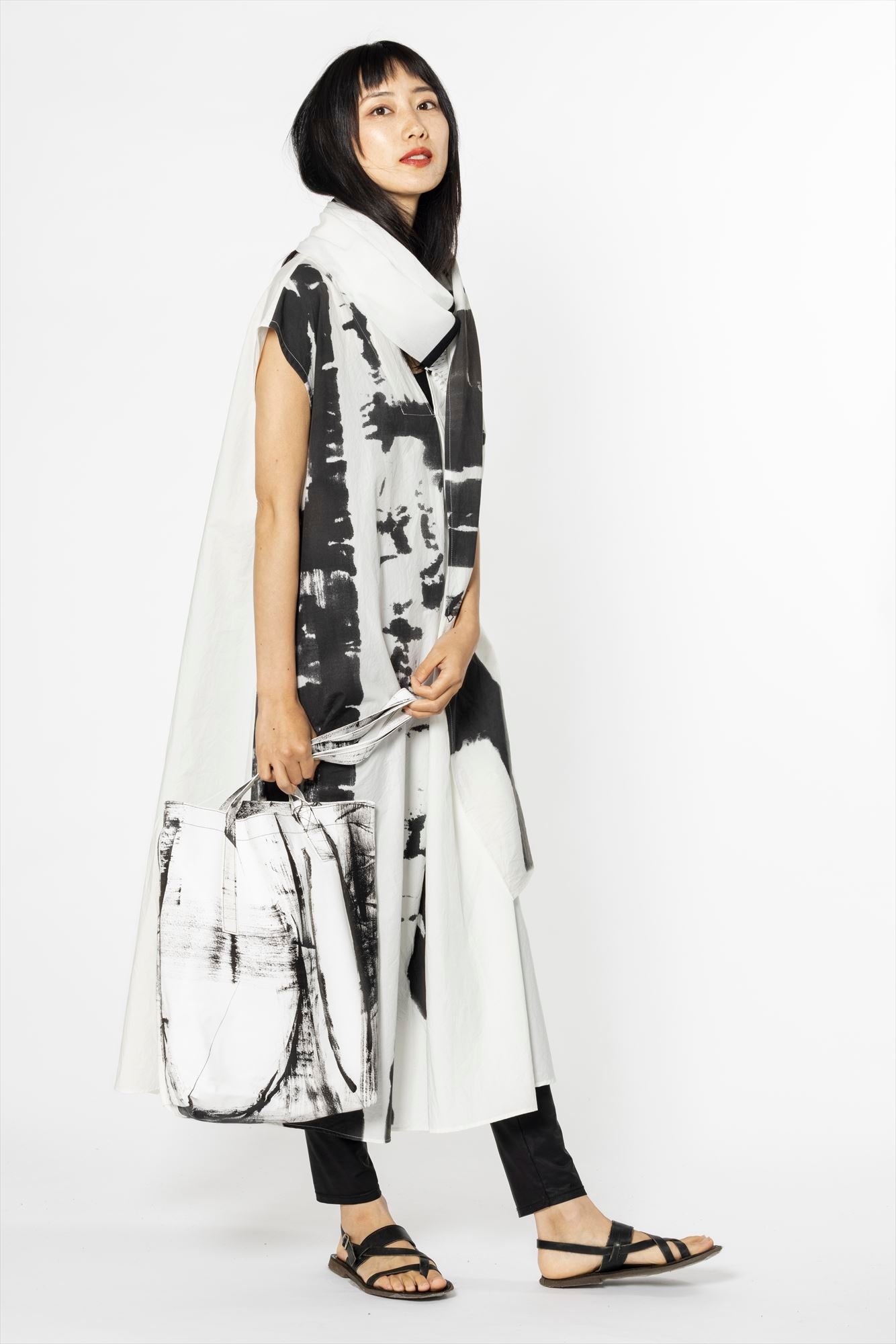 A LINE ONE PIECE［COTTON］SUMI PRINT