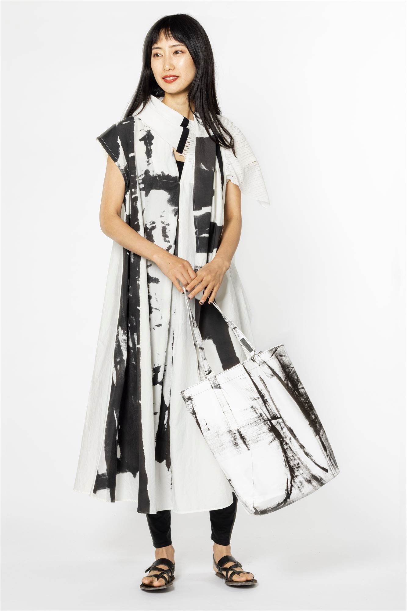 A LINE ONE PIECE［COTTON］SUMI PRINT
