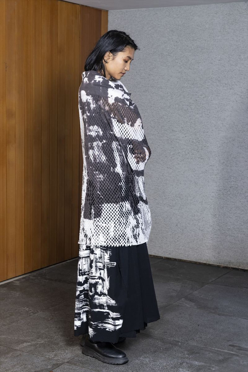 PLAIN CORNICE STOLE［COTTON］INKJET PRINT
