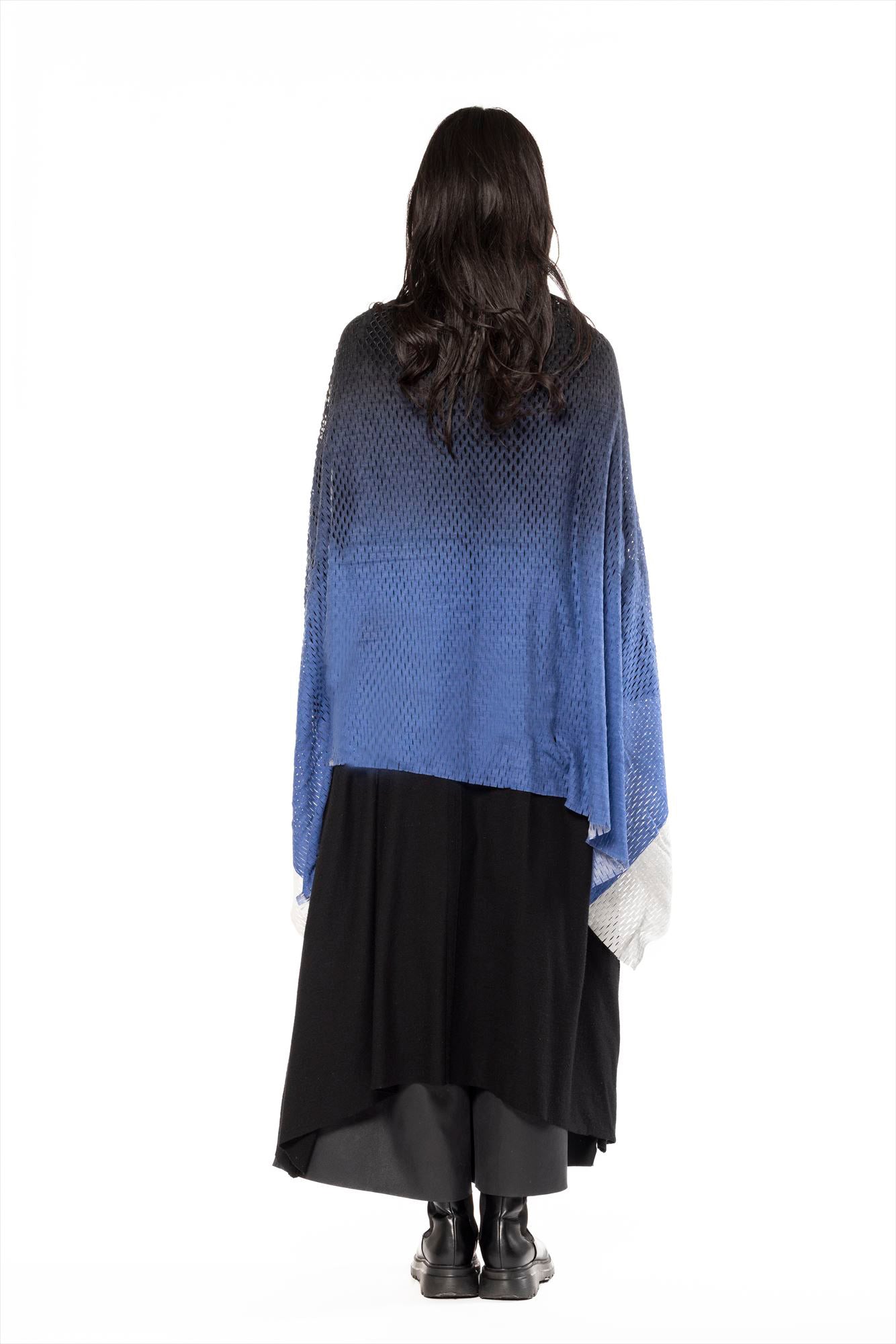 PLAIN CORNICE STOLE［WOOL］DOUBLE GRADATION