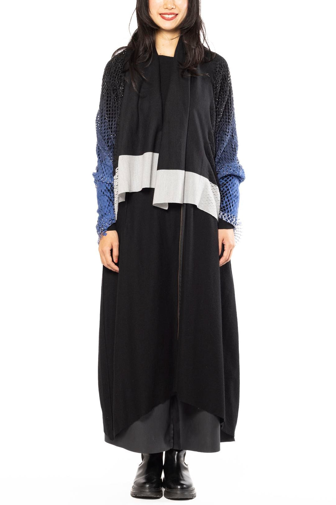 PLAIN CORNICE STOLE［WOOL］DOUBLE GRADATION