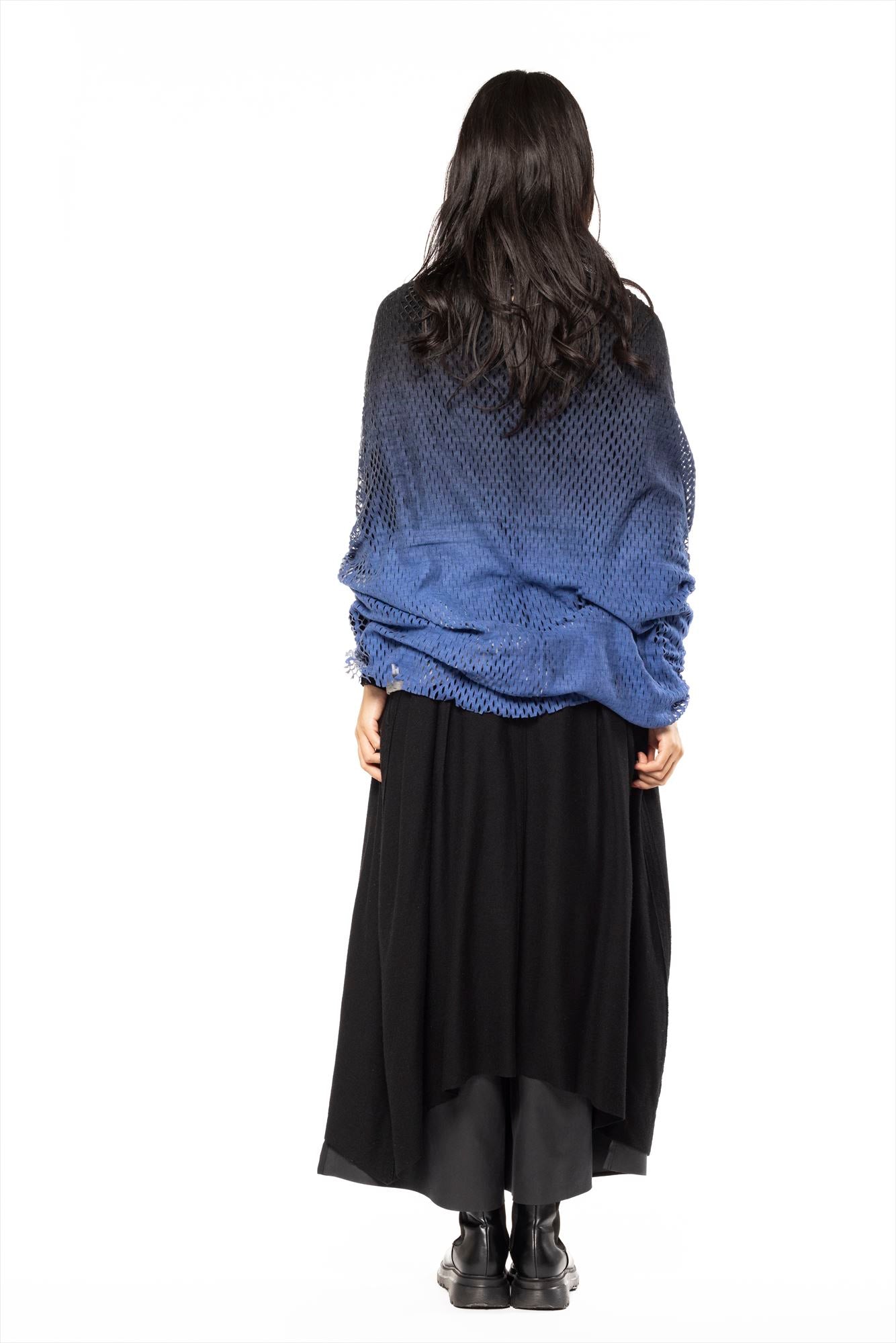 PLAIN CORNICE STOLE［WOOL］DOUBLE GRADATION