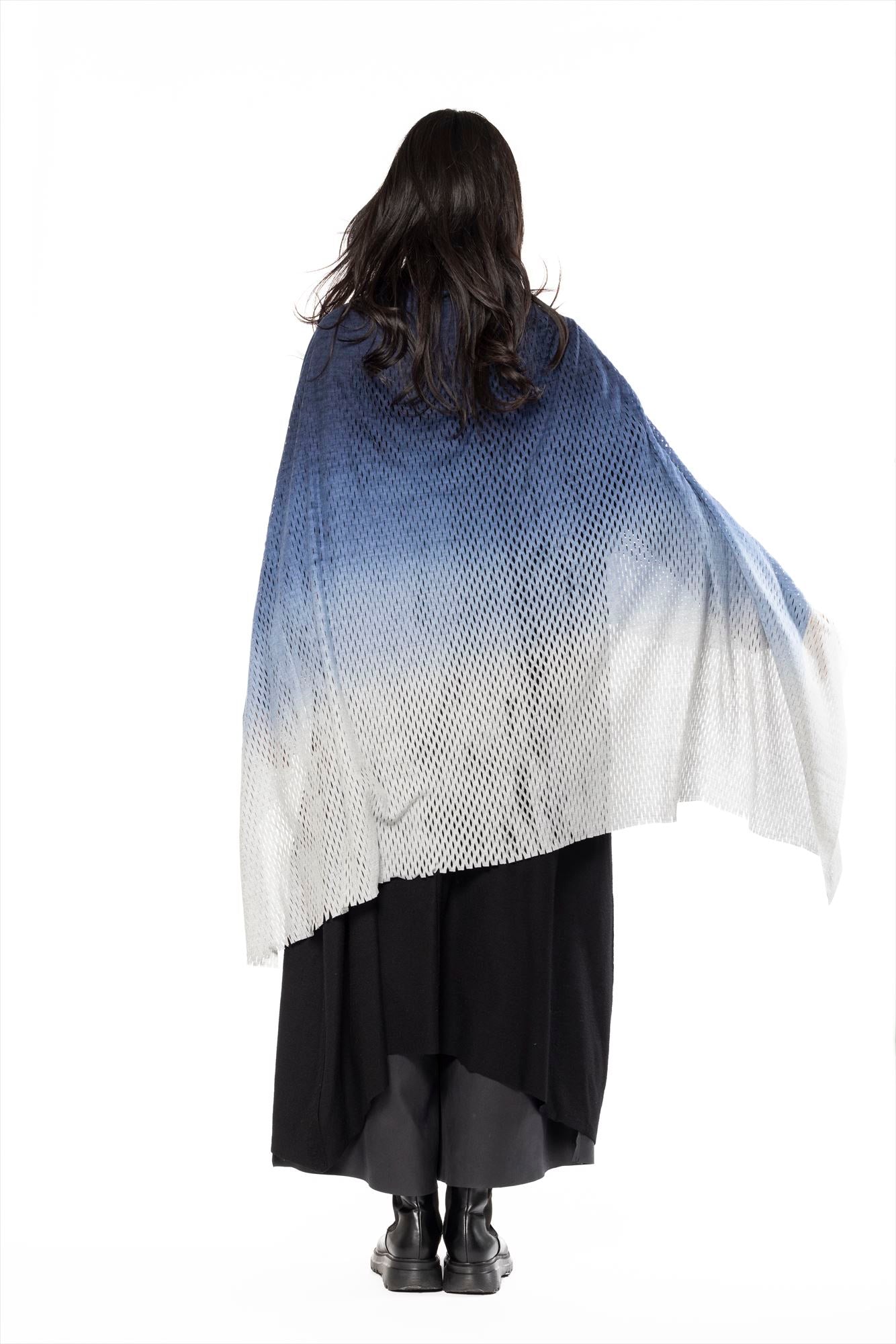 PLAIN CORNICE STOLE［WOOL］SINGLE GRADATION