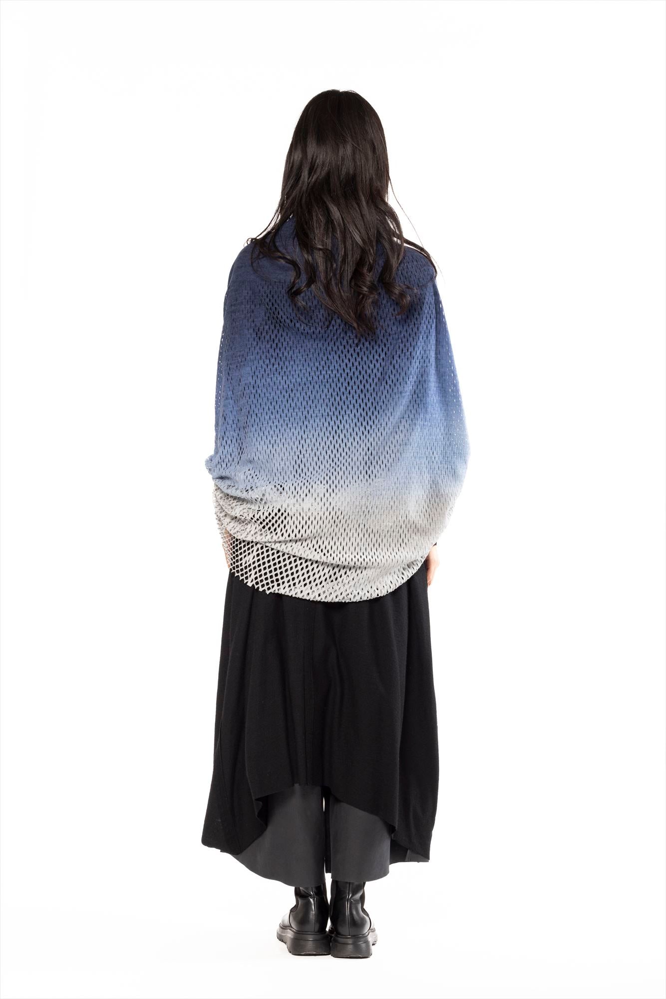 PLAIN CORNICE STOLE［WOOL］SINGLE GRADATION