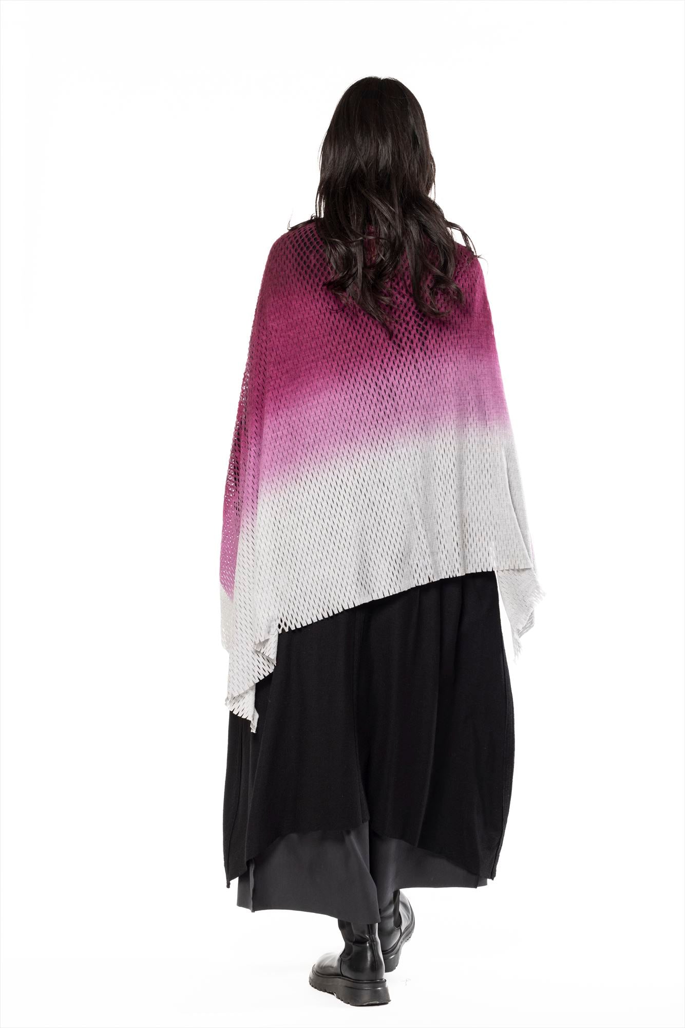 PLAIN CORNICE STOLE［WOOL］SINGLE GRADATION