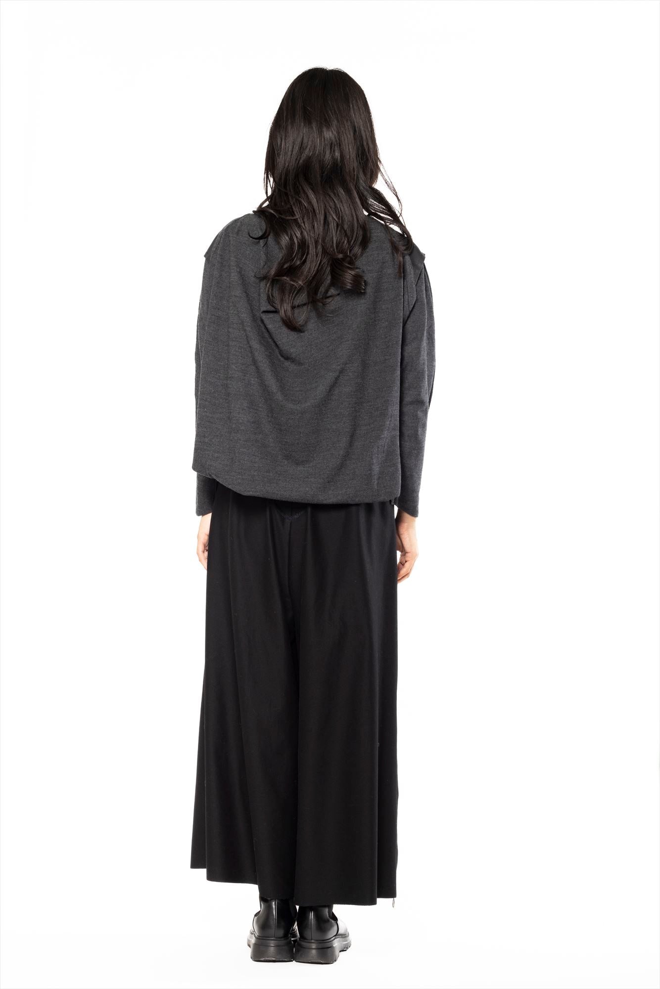 ZIP WIDE PANTS［COTTON］