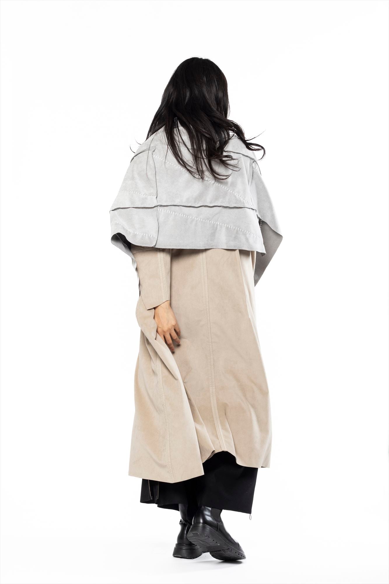 HYBRID PONCHO［Ultrasuede® LX］