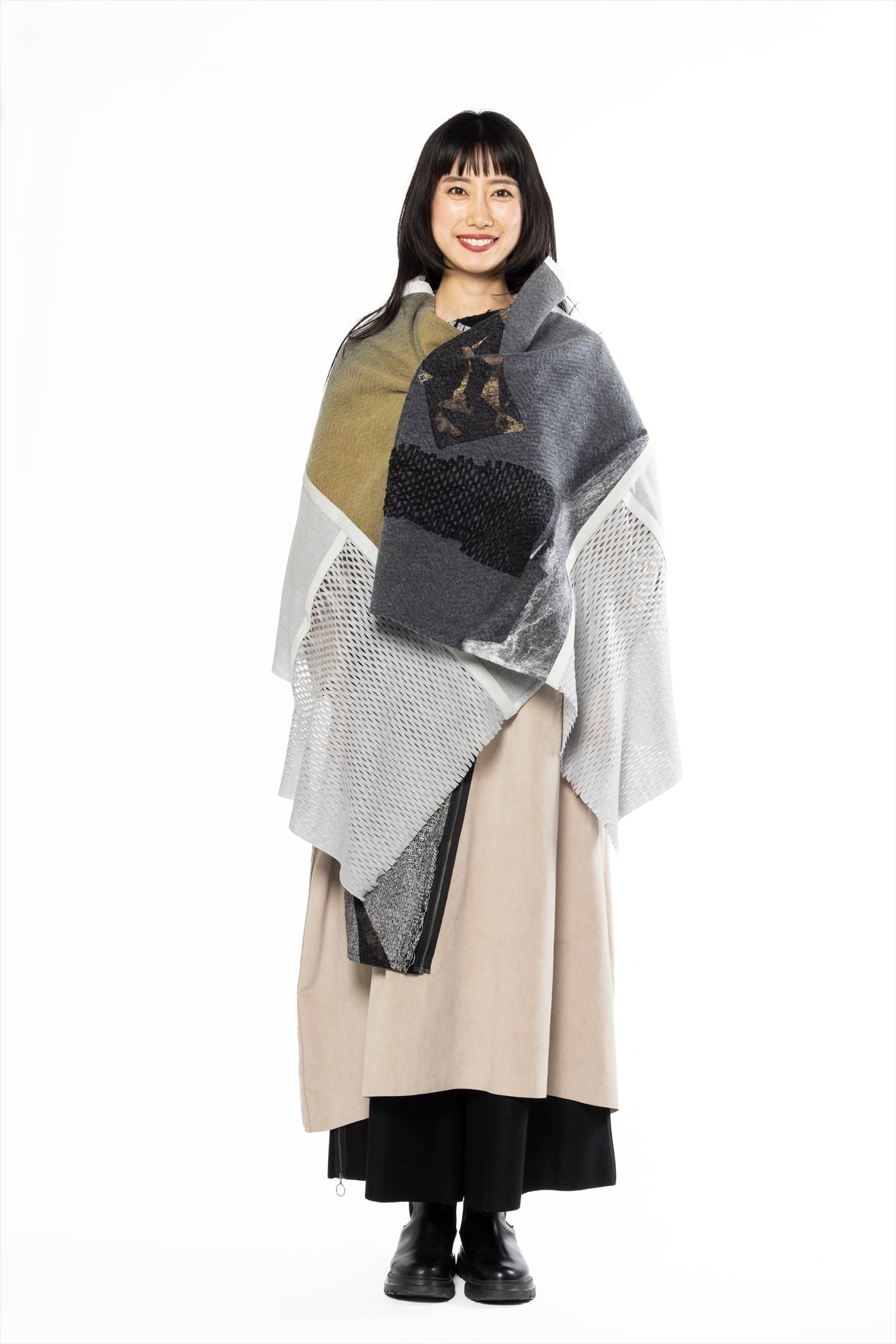 ANGEL STOLE［WOOL］ZERO WASTE - ONE OF A KIND