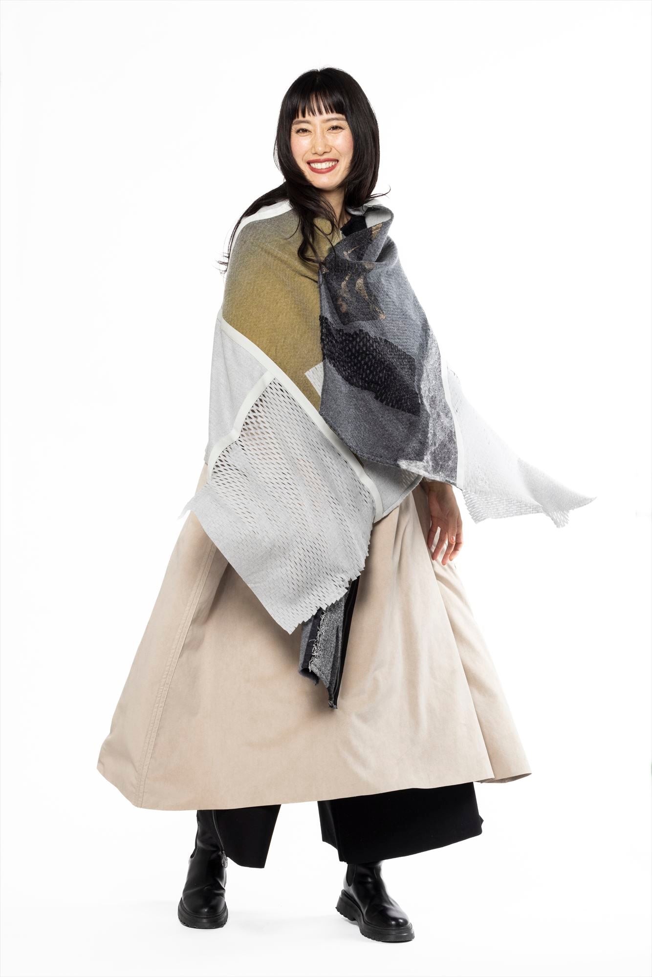 ANGEL STOLE［WOOL］ZERO WASTE - ONE OF A KIND